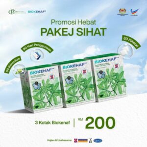 Pakej Sihat (3 Kotak Biokenaf)