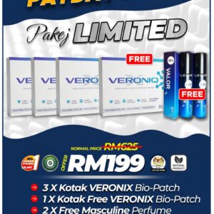 PAKEJ LIMITED ( 3 KOTAK VERONIQX + FREE 1 KOTAK VERONIQX + 2 FREEGIFT)